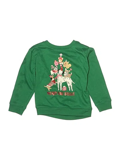 Pre-owned Holiday Time Kids' Pullover Sweater In Green