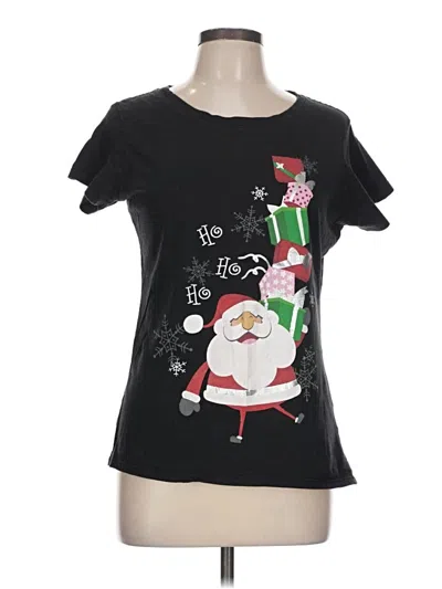 Pre-owned Holiday Time Short Sleeve T-shirt In Black