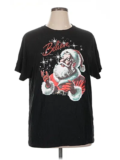 Pre-owned Holiday Time Short Sleeve T-shirt In Black