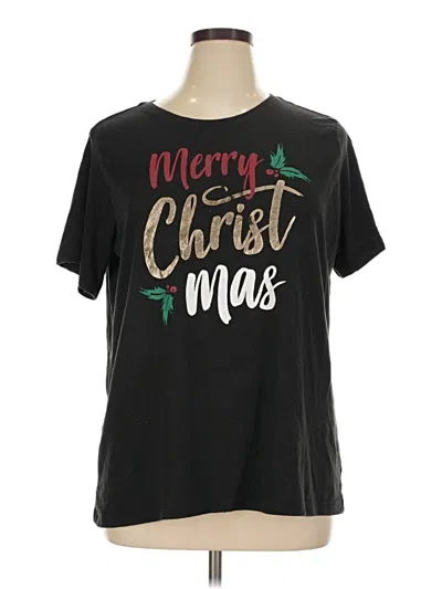 Pre-owned Holiday Time Short Sleeve T-shirt In Black