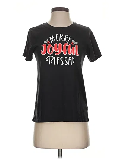 Pre-owned Holiday Time Short Sleeve T-shirt In Black
