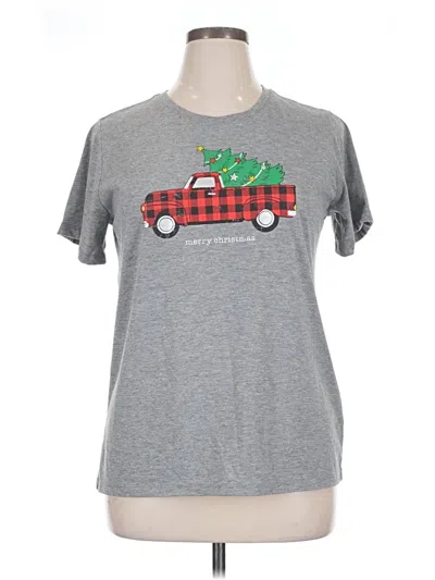 Pre-owned Holiday Time Short Sleeve T-shirt In Gray