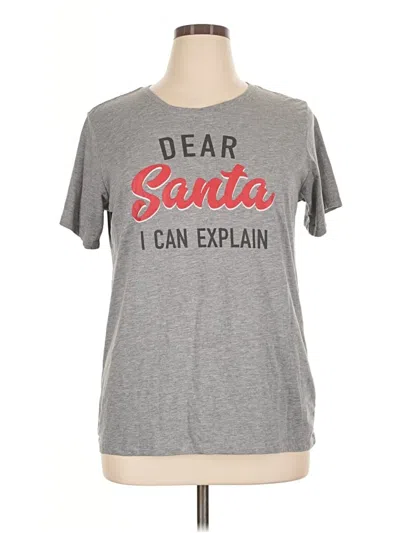 Pre-owned Holiday Time Short Sleeve T-shirt In Gray