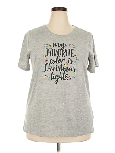 Pre-owned Holiday Time Short Sleeve T-shirt In Gray