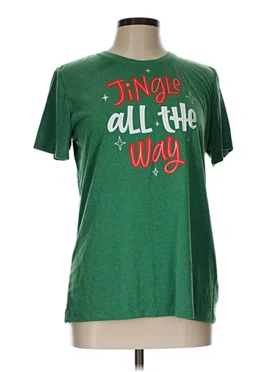 Pre-owned Holiday Time Short Sleeve T-shirt In Green