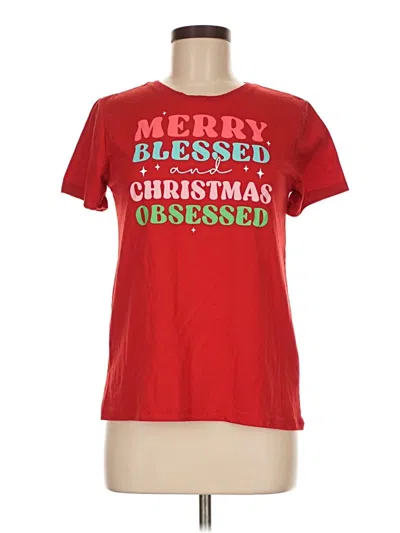 Pre-owned Holiday Time Short Sleeve T-shirt In Red