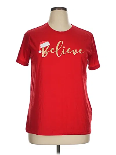 Pre-owned Holiday Time Short Sleeve T-shirt In Red