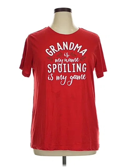 Pre-owned Holiday Time Short Sleeve T-shirt In Red
