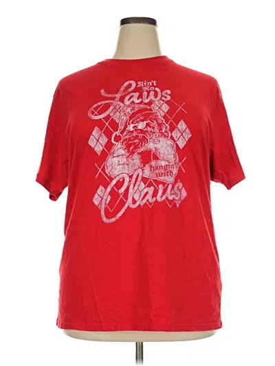 Pre-owned Holiday Time Short Sleeve T-shirt In Red