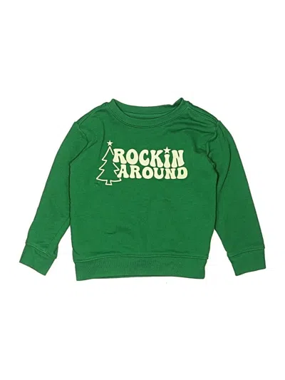 Pre-owned Holiday Time Kids' Sweatshirt In Green