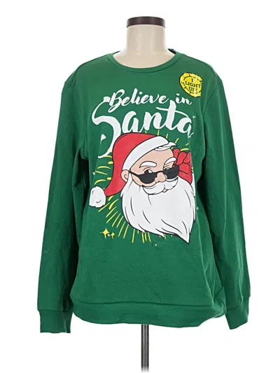 Pre-owned Holiday Time Sweatshirt In Green