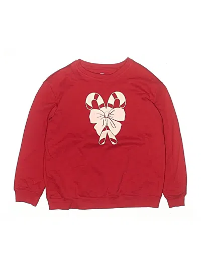 Pre-owned Holiday Time Kids' Sweatshirt In Red