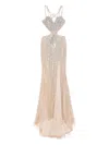 Holland & Holland Embellished Cut-out Maxi Dress In Neutral