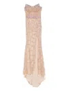 Holland & Holland Embellished Strapless Maxi Dress In Neutral