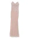 Holland & Holland Embellished Strapless Maxi Dress In Pink