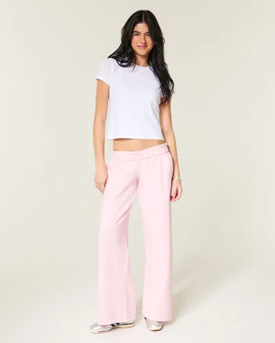 Hollister 2026 Graphic Baggy Sweatpants In Pink