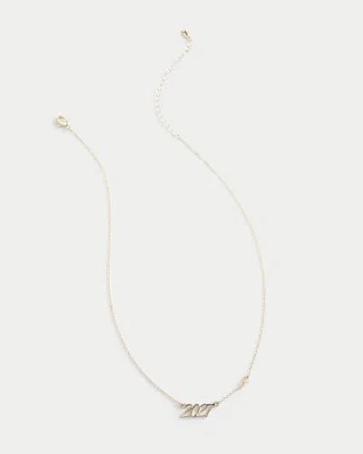Hollister 2027 Charm Necklace In Red