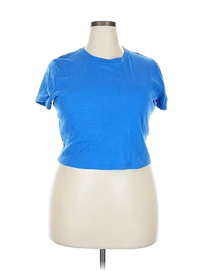 Pre-owned Hollister Active T-shirt In Blue
