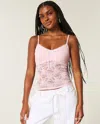 Hollister All-over Lace Cami In Pink