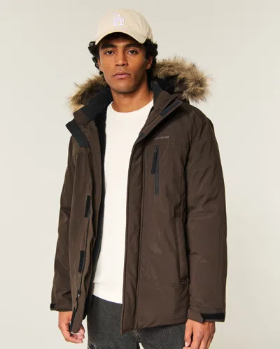 Hollister All-weather Parka In Brown