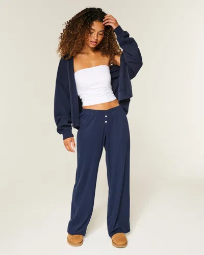 Hollister Always Cozy Pointelle Wide-leg Boxer Pants