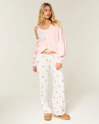 Hollister Always Cozy Pointelle Wide-leg Boxer Pants