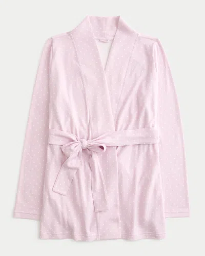 Hollister Always Cozy Robe In Pink