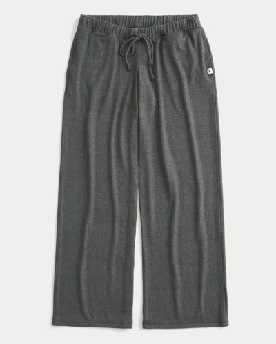Hollister Always Cozy Wide-leg Pants In Gray