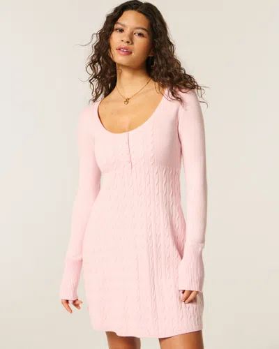 Hollister Babydoll Sweater Mini Dress