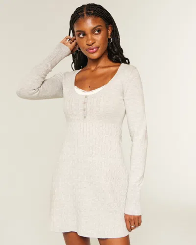 Hollister Babydoll Sweater Mini Dress