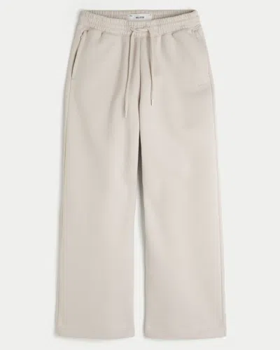 Hollister Baggy Bootcut Sweatpants In Neutral