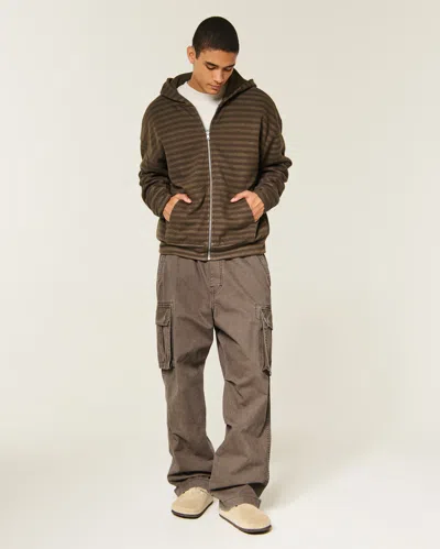 Hollister Baggy Cargo Pants In Brown
