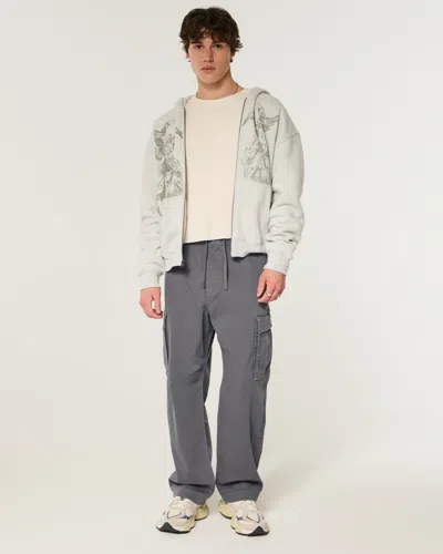 Hollister Baggy Cargo Pants In Gray