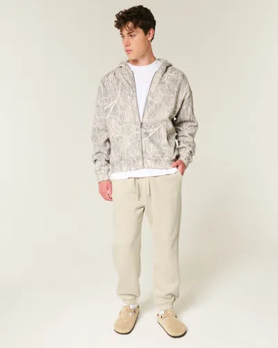 Hollister Baggy Cinch Joggers In Neutral