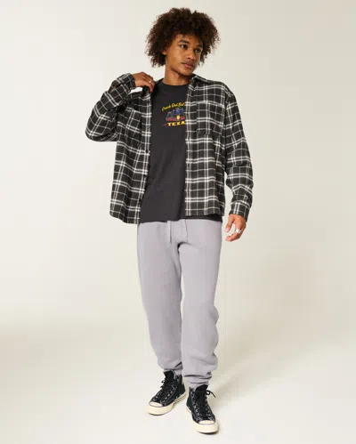 Hollister Baggy Cinch Sweatpants In White