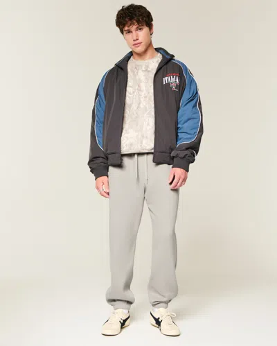 Hollister Baggy Cinch Sweatpants In Gray