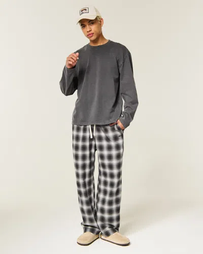 Hollister Baggy Flannel Pajama Pants In Multi