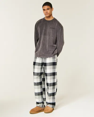 Hollister Baggy Flannel Pajama Pants In Multi