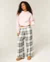 Hollister Baggy Flannel Pants In Multi