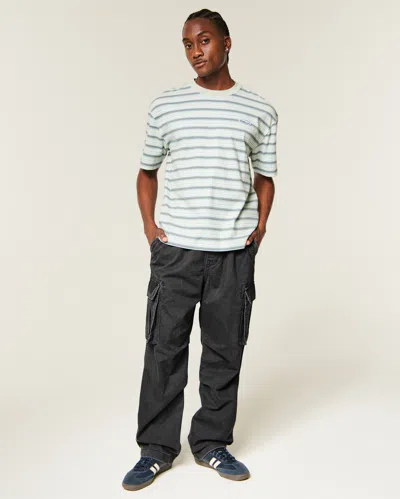 Hollister Baggy Pull-on Cargo Pants In Charcoal