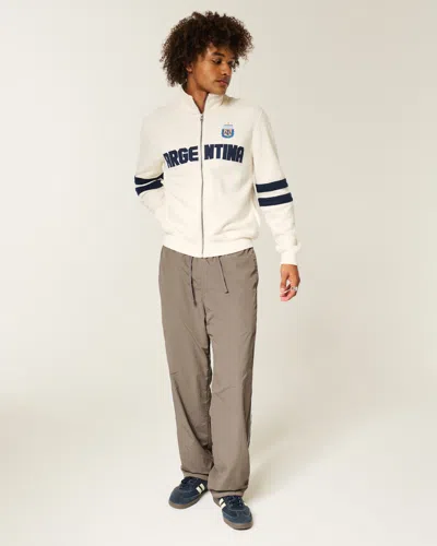 Hollister Baggy Track Pants In White