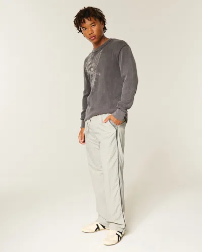 Hollister Baggy Track Pants In Gray