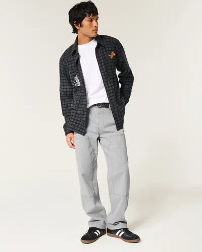 Hollister Baggy Utility Pants In Blue