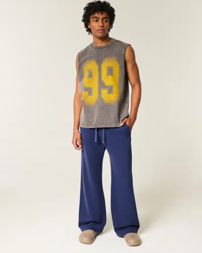 Hollister Bootcut Sweatpants In Blue