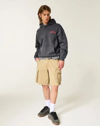 Hollister Boxy 21 Savage Graphic Hoodie In Black