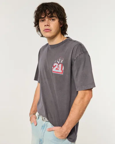 Hollister Boxy 21 Savage Graphic Tee In Green