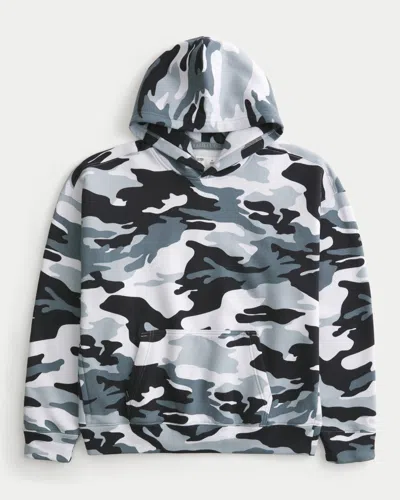 Hollister Boxy Camo Hoodie In Multi
