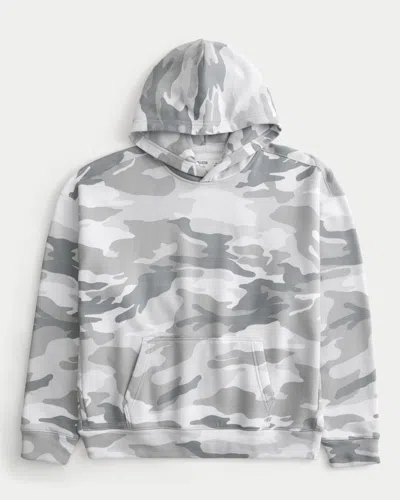 Hollister Boxy Camo Hoodie In Multi