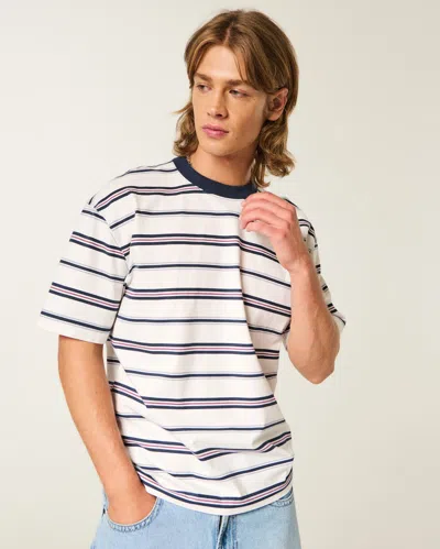 Hollister Boxy Heavyweight Cotton Crew T-shirt In Multi