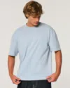 Hollister Boxy Heavyweight Crew T-shirt In Light Slate